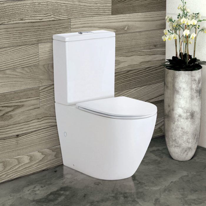 FIENZA K002-2 KOKO BACK TO WALL TOILET SUITE WITH SLIM SEAT WHITE
