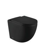 FIENZA K002376MB KOKO WALL FACED TOILET SUITE MATTE BLACK WITH SEAT ONLY