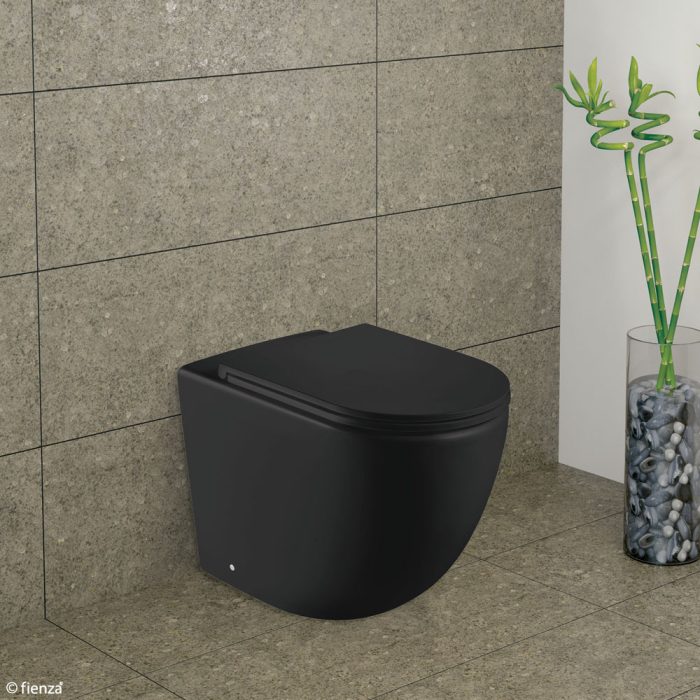 FIENZA K002376MB KOKO WALL FACED TOILET SUITE MATTE BLACK WITH SEAT ONLY