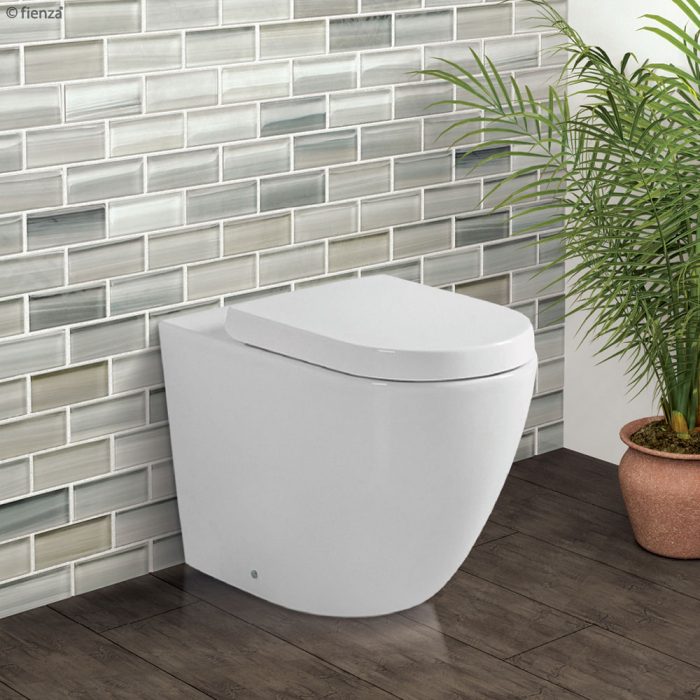 FIENZA K002376 KOKO WALL FACED TOILET SUITE GLOSS WHITE WITH SEAT ONLY