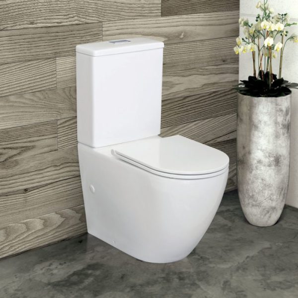 FIENZA K011-2 ALIX BACK TO WALL TOILET SUITE WITH SLIM SEAT WHITE