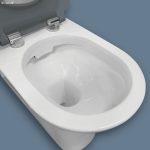FIENZA K013G DELTA CARE BACK TO WALL TOILET SUITE WHITE WITH GREY SEAT