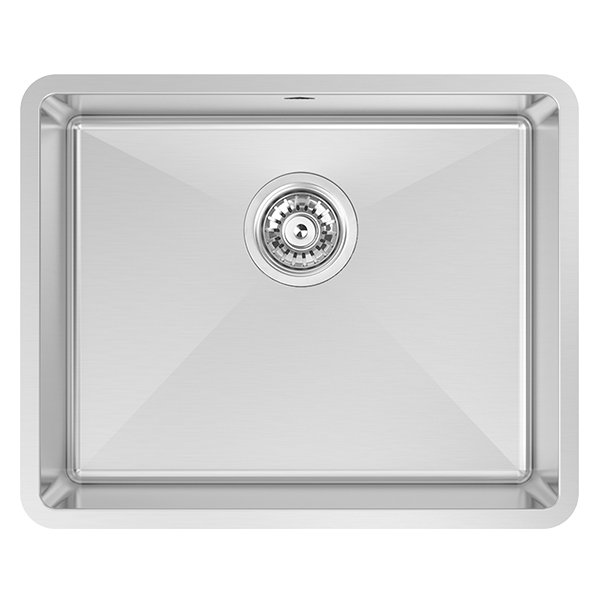 ABEY LUA130 LUCIA LARGE SINGLE BOWL STAINLESS STEEL SINK CHROME