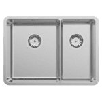 ABEY LUA190 LUCIA ONE & ONE THIRD BOWL STAINLESS STEEL SINK CHROME