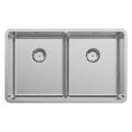 ABEY LUA200 LUCIA DOUBLE BOWL STAINLESS STEEL SINK CHROME