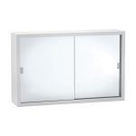 FIENZA MC6038A METAL CABINET 600 WITH ACRYLIC MIRROR DOORS WHITE