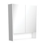 FIENZA PSC750SMW MIRROR CABINET 750 WITH DISPLAY SHELF SATIN WHITE