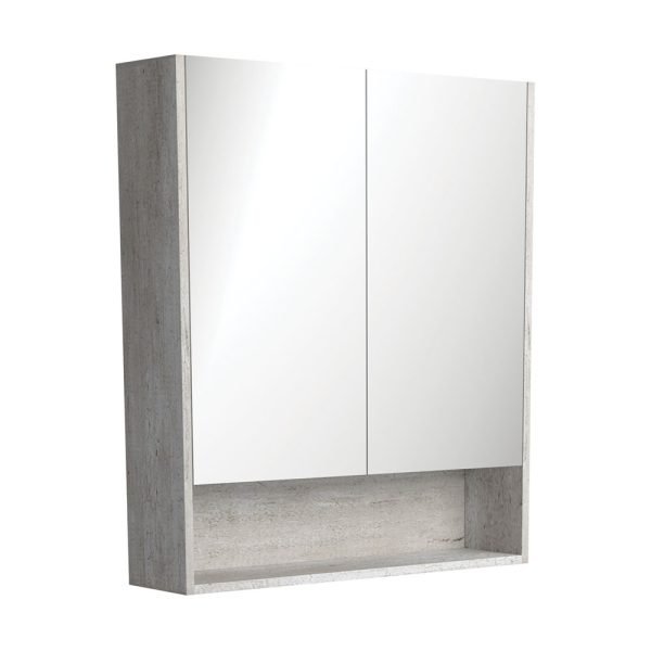 FIENZA PSC750SX MIRROR CABINET 750 WITH DISPLAY SHELF INDUSTRIAL