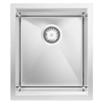 ABEY PZ340 PIAZZA PLUS 340 SINGLE BOWL STAINLESS STEEL SINK CHROME