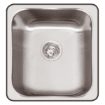 ABEY Q100 THE HAWKSBURY INSET STAINLESS STEEL SINK CHROME