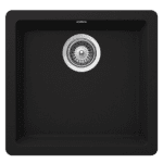 ABEY QN-100SB QUADRO SINGLE BOWL SINK SCHOCK ONYX