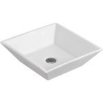 FIENZA RB09 JENNA SQUARE ABOVE COUNTER BASIN GLOSS WHITE