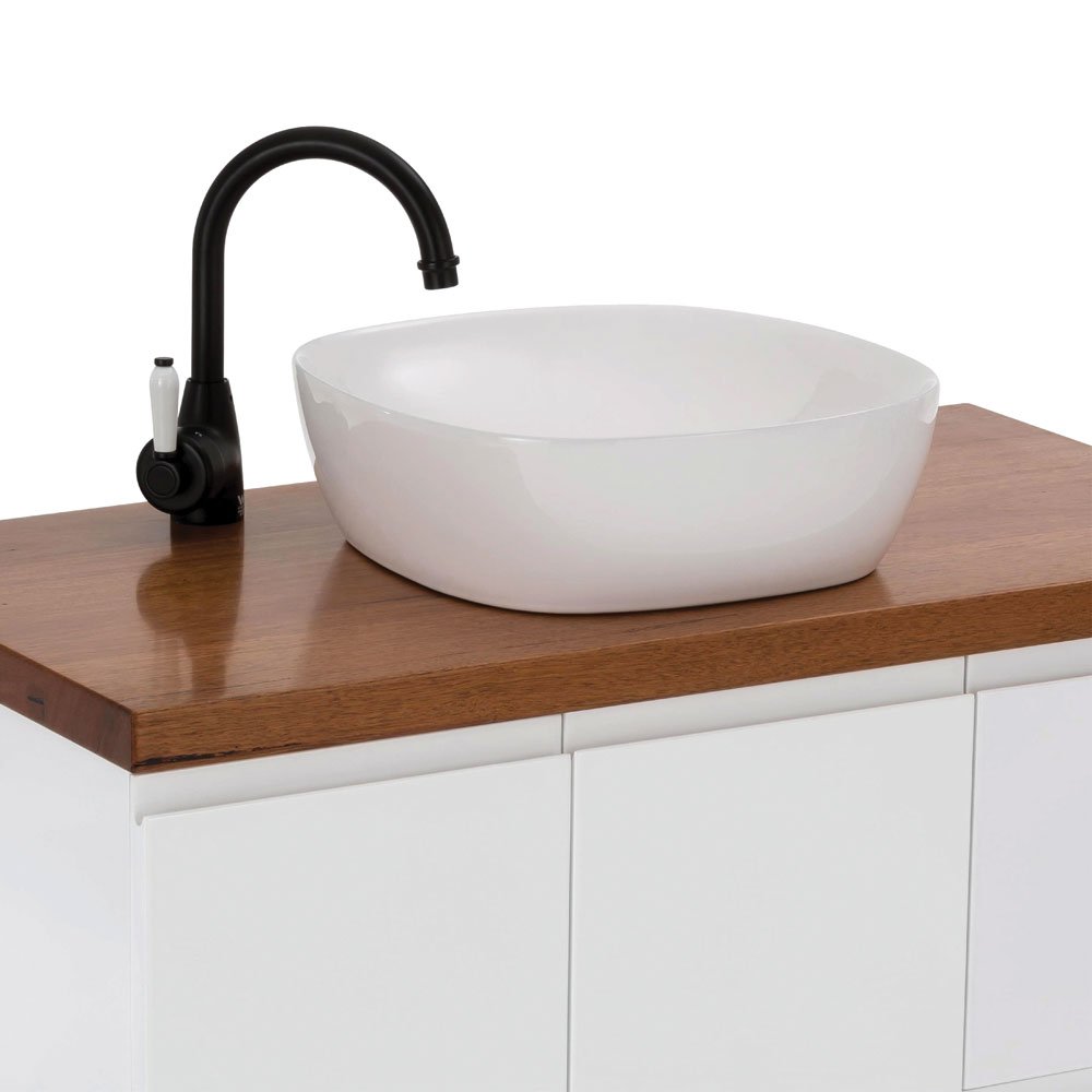 FIENZA RB184 KOKO 370 SQUARE ABOVE COUNTER BASIN GLOSS WHITE