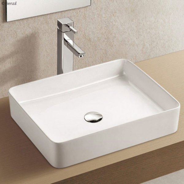 FIENZA RB2178 LUCIANA RECTANGULAR ABOVE COUNTER BASIN GLOSS WHITE