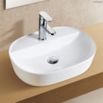 FIENZA RB2202 CHICA 500 OVAL ABOVE COUNTER BASIN GLOSS WHITE