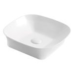 FIENZA RB2245 CHLOE SQUARE ABOVE COUNTER BASIN GLOSS WHITE