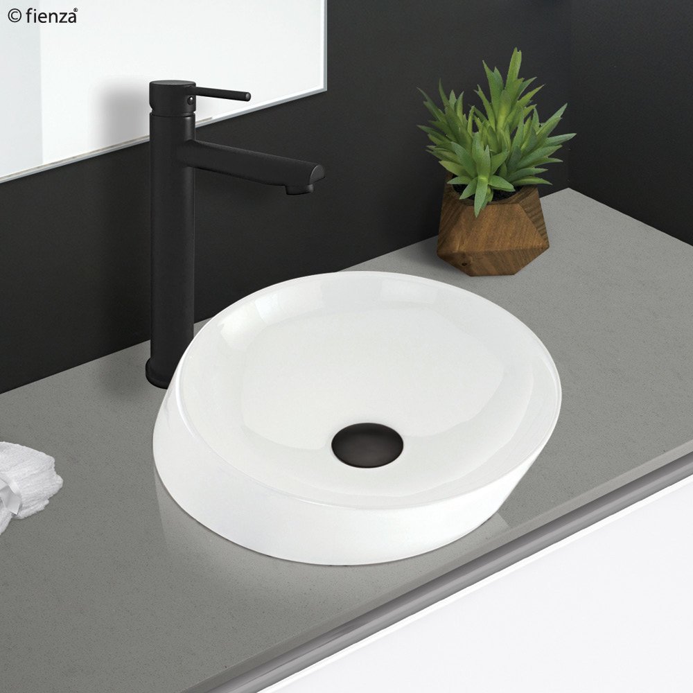 FIENZA RB3130 ALIX ROUND ABOVE COUNTER BASIN GLOSS WHITE