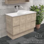 FIENZA RB3130 ALIX ROUND ABOVE COUNTER BASIN GLOSS WHITE