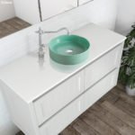 FIENZA RB3134G REBA ROUND ABOVE COUNTER BASIN MATTE GREEN