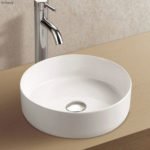 FIENZA RB3134 REBA ROUND ABOVE COUNTER BASIN GLOSS WHITE