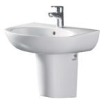 FIENZA RB379S STELLA CARE ARCH WALL BASIN WITH INTEGRAL SHROUD GLOSS WHITE