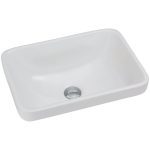 FIENZA RB4071 SARAH RECTANGULAR SEMI-INSET BASIN GLOSS WHITE