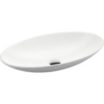 FIENZA RB814 KEETO OVAL ABOVE COUNTER BASIN GLOSS WHITE