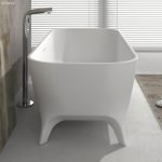 FIENZA ST17 HAMPTON FREESTANDING STONE BATH 1600 MATTE WHITE