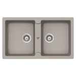 ABEY TN200C TYPOS DOUBLE BOWL GRANITE SINK SCHOCK CONCRETE
