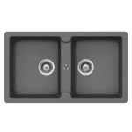 ABEY TN200CR TYPOS DOUBLE BOWL GRANITE SINK SCHOCK CROMA