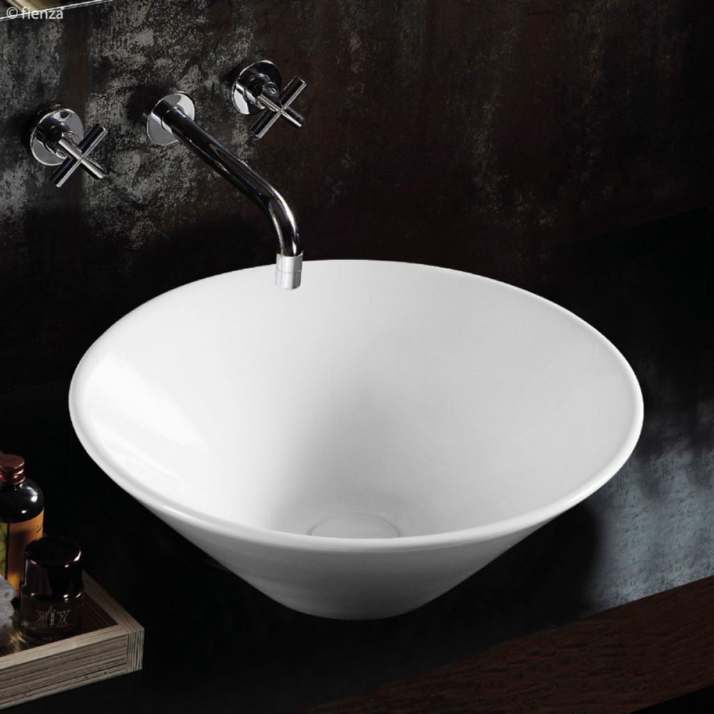 FIENZA TR4037 LULU ROUND ABOVE COUNTER BASIN GLOSS WHITE