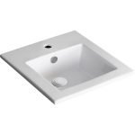 FIENZA TR4583 ALLISON SQUARE FULLY-INSET BASIN GLOSS WHITE