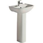 FIENZA 610131I RAK LARA ARCH PEDESTAL BASIN GLOSS IVORY