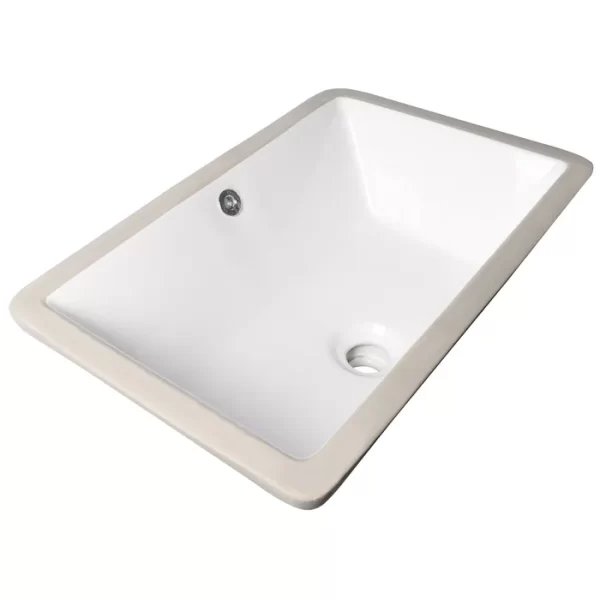 INSPIRE IS9053 RECTANGULAR UNDERMOUNT BASIN GLOSS 1WHITE