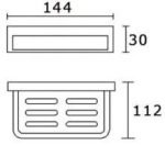 INSPIRE IS3105 RECXIS SOAP HOLDER CHROME