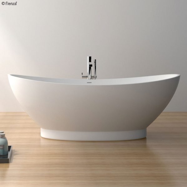 FIENZA ST19 ANTONIA FREESTANDING STONE BATH 1550 MATTE WHITE