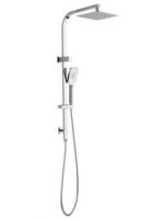 INSPIRE TSSTI TARAN COMBO SHOWER SET WITH SINGLE HOSE (TOP INLET) CHROME AND COLOURED