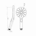 INSPIRE PSSTI PAVIA ROUND TWIN SHOWER ON RAIL TOP WATER INLET 250MM CHROME AND COLOURED
