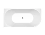 INSPIRE ICBT CORNER BACK TO WALL BATH LEFT GLOSS WHITE