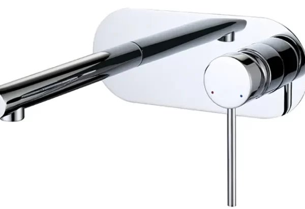 INSPIRE R12WBM ROUL WALL BASIN MIXER CHROME AND COLOURED
