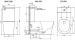 INSPIRE IWTSPK WELLNESS CARE TOILET SUITE WHITE