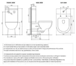 INSPIRE IBTSPK BELLA TRADITIONAL BACK TO WALL RIMLESS TOILET SUITE GLOSS WHITE