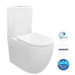 INSPIRE ICTSPK COSENZA BACK TO WALL RIMLESS TOILET SUITE GLOSS WHITE