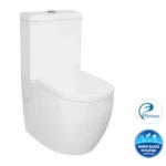 INSPIRE IDTSPKRL DELUSO BACK TO WALL RIMLESS TOILET SUITE GLOSS WHITE