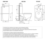 INSPIRE IDTSPKRL DELUSO BACK TO WALL RIMLESS TOILET SUITE GLOSS WHITE