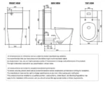 INSPIRE IFTSPKVA FEANZA BACK TO WALL TORNADO TOILET SUITE GLOSS WHITE