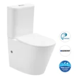 INSPIRE IOTSPK OASIS BACK TO WALL RIMLESS TOILET SUITE GLOSS WHITE