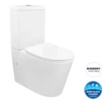 INSPIRE IATSPK ALZANO BACK TO WALL RIMLESS TOILET SUITE GLOSS WHITE