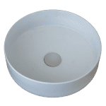 ABEY 123389 POCO ROUND ABOVE COUNTER BASIN GARETH ASHTON GLOSS WHITE