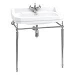 ABEY 13138 EDWARDIAN 80CM BASIN & STAND BURLINGTON WHITE